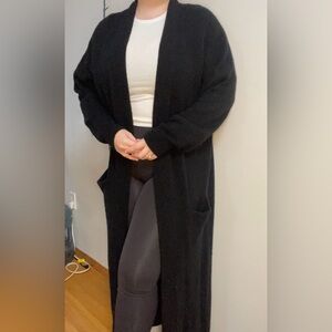 Wool and cashmere aritzia floor length cardigan size M/L